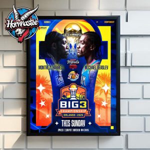 The Big 3 Championship Orlando 2025 Season 8 Montrezl Harrell vs Michael Beasley Poster Home Decor Canvas