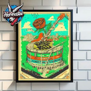 The Black Keys New York No Rain No Flowers Tour 2025 At Forest Hills Stadium On August 13 2025 In New York Poster Home Decor Canvas
