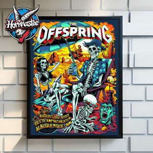 The Offspring Albuquerque NM Show On August 26 2025 At Isleta Amphitheater Poster Home Decor Canvas
