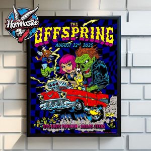 The Offspring Supercharged In Dallas Show On August 22 2025 At Dos Equis Pavilion Poster Home Decor Canvas