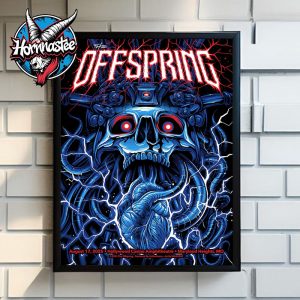 The Offspring Supercharged Worldwide In 25 Venue Poster At Hollywood Casino Amphitheatre On August 17 2025 In Maryland Heights Poster Home Decor Canvas