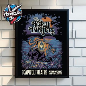 The Teskey Brothers Show At The Capitol Theatre On September 14 2025 In New York Poster Home Decor Canvas