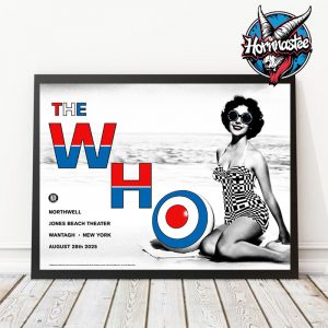 The Who Concert At Jones Beach Theater On August 28 2025 In Wantagh New York Poster Home Decor Canvas Horizontal