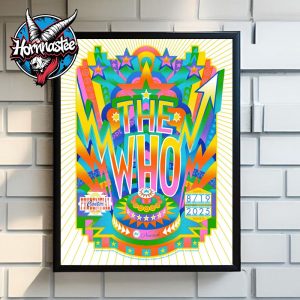 The Who Newark Show At Prudential Center On August 19 2025 In Newark New Jersey Poster Home Decor Canvas