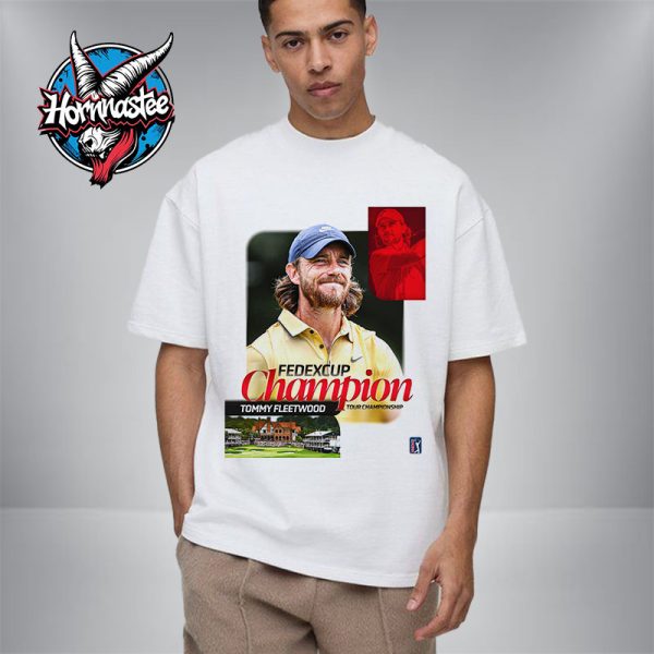 Tommy Fleetwood Celebrates The Champion Of Fedexcup Champion Tour Championship 2025 Unisex T Shirt