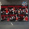 Toronto Raptors NBA Regular Season 2025-26 Schedule Poster Horizontal