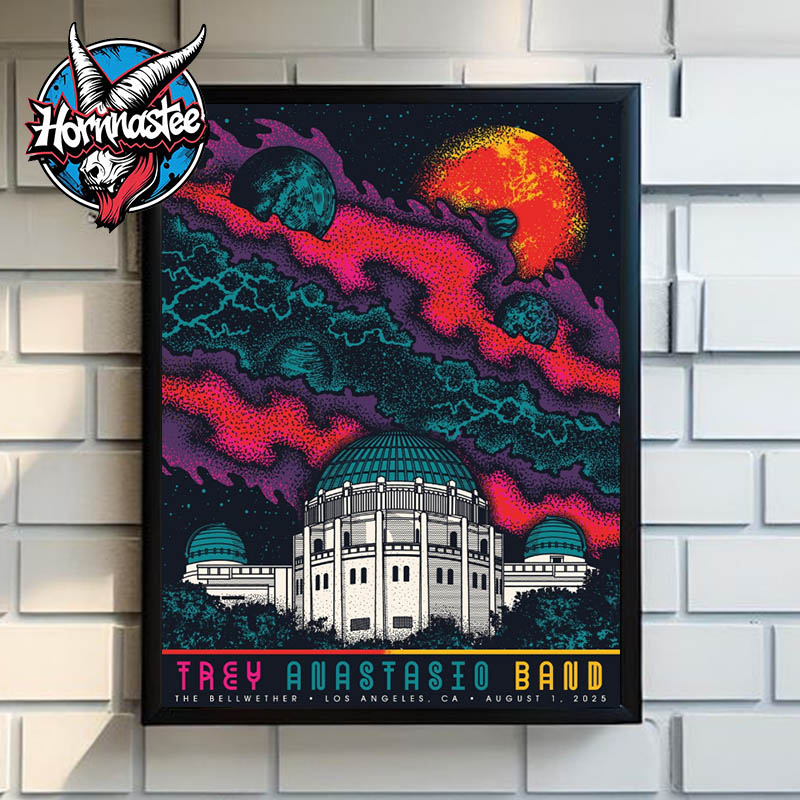 Trey Anastasio Band Los Angeles Show On August 1 2025 At The Bellwether In Los Angeles CA Poster Home Decor Canvas Trey Anastasio Band Los Angeles Show On August 1 2025 At The Bellwether In Los Angeles CA Poster Home Decor Canvas