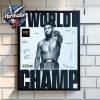 UFC 319 World Middleweight Championship Du Plessis vs Chimaev Autographed On August 16 2025 Poster Home Decor Canvas