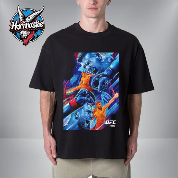 UFC 319 World Middleweight Championship Du Plessis vs Chimaev Autographed On August 16 2025 Unisex T-Shirt