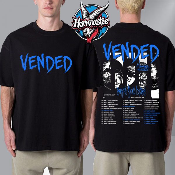 Vended Band North American Headliners Tour 2025 Schedule Tour Dates Unisex T-Shirt Two Sided