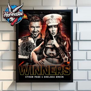WWE NXT Canada Team Ethan Page and Chelsea Green Winners At WWE Heatwave Poster Home Decor Canvas