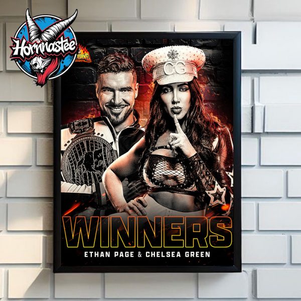 WWE NXT Canada Team Ethan Page and Chelsea Green Winners At WWE Heatwave Poster Home Decor Canvas