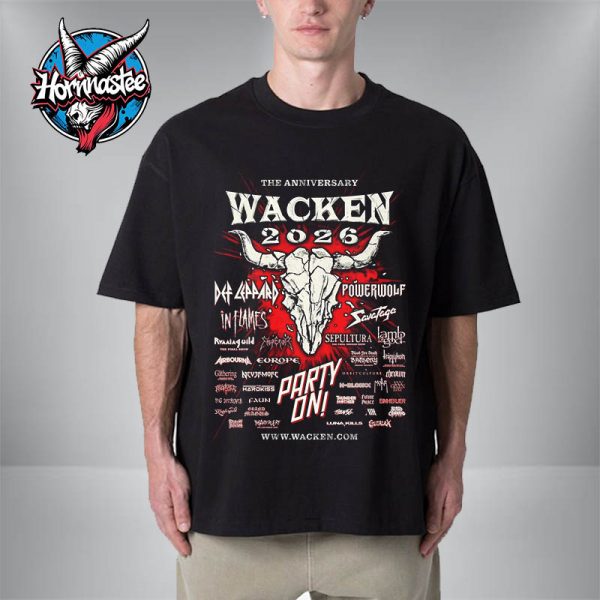 The Wacken 2026 The Anniversary Wacken 2026 Official Poster Unisex T-Shirt