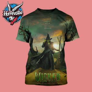 Wicked 2 For Good You Will Be Changed New Poster Character Cynthia Erivo as Elphaba In Theaters On November 21 2025 All Over Print Shirt