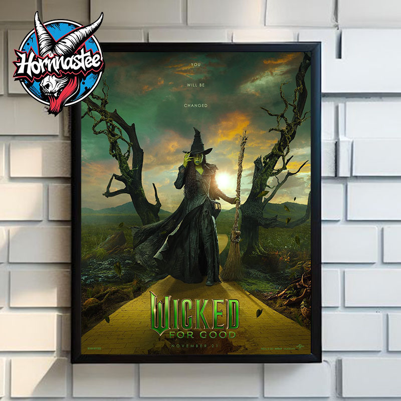 Wicked 2 For Good You Will Be Changed New Poster Character Cynthia Erivo as Elphaba In Theaters On November 21 2025 Poster Home Decor Canvas Wicked 2 For Good You Will Be Changed New Poster Character Cynthia Erivo as Elphaba In Theaters On November 21 2025 Poster Home Decor Canvas