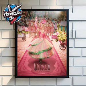 Wicked For Good Poster Ariana Grande Is Glinda Movie Release On November 21 2025 Poster Home Decor Canvas