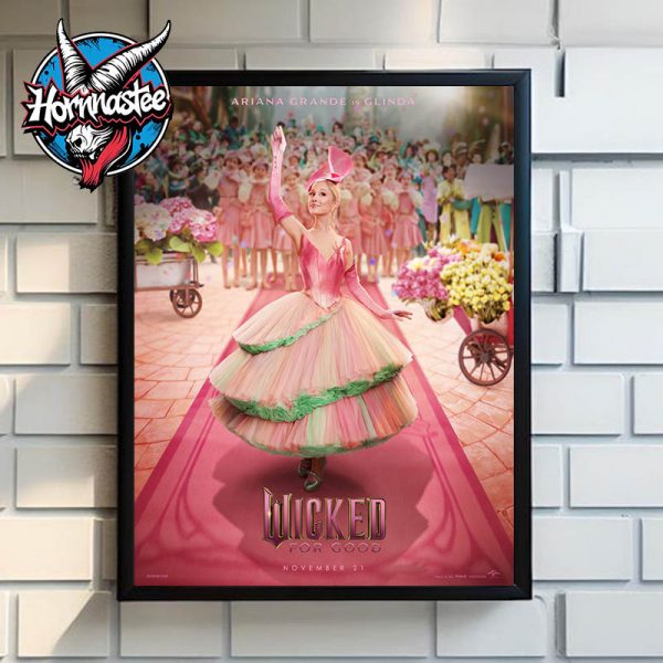 Wicked For Good Poster Ariana Grande Is Glinda Movie Release On November 21 2025 Poster Home Decor Canvas