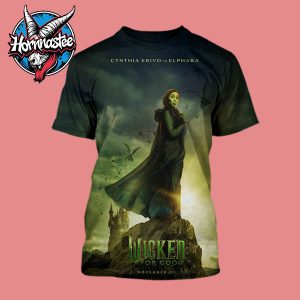Wicked For Good Poster Cynthia Erivo Is Elphaba Movie Releases On November 21 2025 All Over Print Shirt