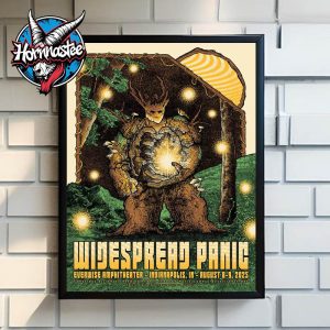 Widespread Panic Indianapolis Poster 2 Nights At Everwise Amphitheater at White River State Park On August 8-9 2025 In Indiana Poster Home Decor Canvas