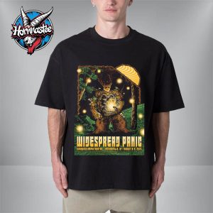 Widespread Panic Indianapolis Poster 2 Nights At Everwise Amphitheater at White River State Park On August 8-9 2025 In Indiana Unisex T-Shirt