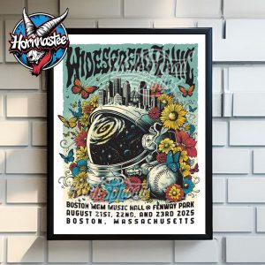 Widespread Panic Poster Show At MGM Music Hall at Fenway Park On August 21 22 23 2025 In Boston Massachusetts Poster Home Decor Canvas