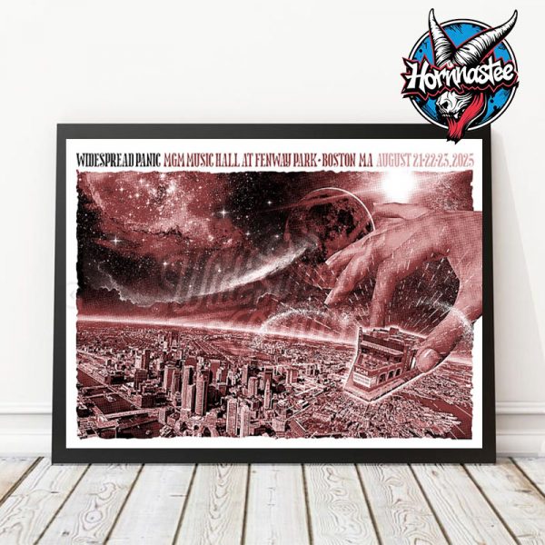 Widespread Panic Show At MGM Music Hall at Fenway Park On August 21 22 23 2025 In Boston Massachusetts Poster Home Decor Canvas Horizontal