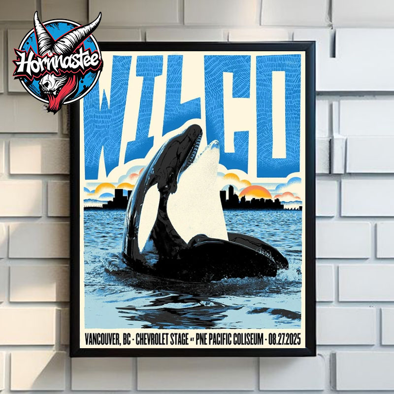 Wilco Band Venue Poster At Chevrolet Stage at PNE Pacific Coliseum On August 27 2025 Poster Home Decor Canvas Wilco Band Venue Poster At Chevrolet Stage at PNE Pacific Coliseum On August 27 2025 Poster Home Decor Canvas