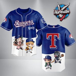 Texas Rangers X Demon Slayer Night Special Edition 2025 Baseball Jersey