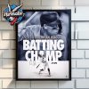 Congrats Toronto Blue Jays Winner American League East Division Champion 2025 Poster Home Decor Canvas