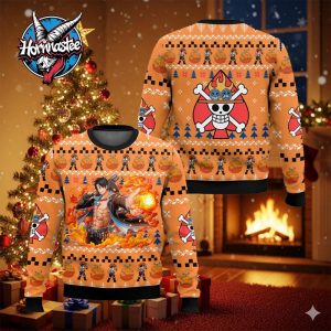 Ace One Piece Ugly Christmas Sweater Unisex T Shirt