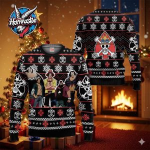 Ace Spade Pirates Anime Xmas Gifts Ugly Christmas Sweater