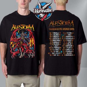 Alestorm Bag Of Dicks Thunderfisting America 2025 Tour Schedule Tour Dates Unisex T Shirt Two Sided