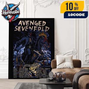 Avenged Sevenfold Life Is But A Dream Latin America Tour 2025 Schedule Tour Dates Poster