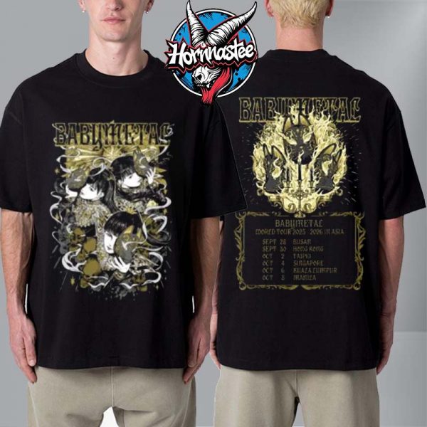 Babymetal World Tour 2025 2026 In Asia Busan International Rock Festival Kon Kon Event Tee Unisex T Shirt Two Sided