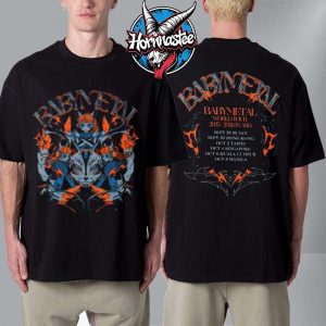 Babymetal World Tour 2025 2026 In Asia Busan International Rock Festival Schedule Dates List 123 Thunders Unisex T Shirt Two Sided