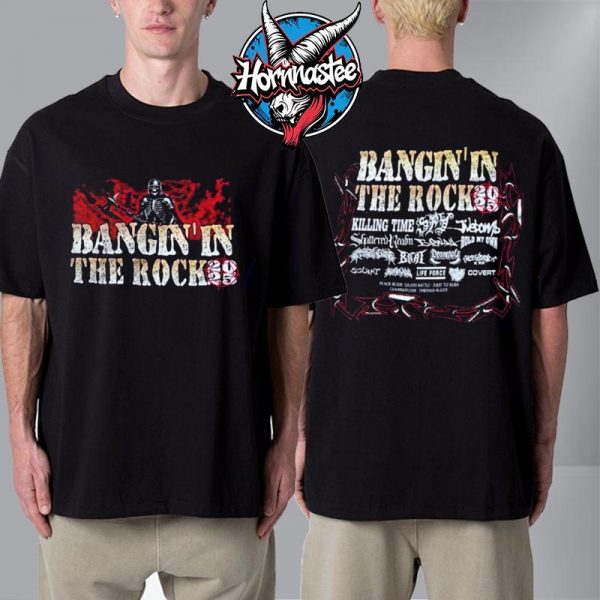 Bangin In The Rock 2025 Line Up Unisex T Shirt Two Sided