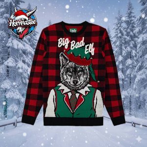 Big Bad Elf Wolf Ugly Christmas Sweater