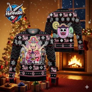 Big Mom Pirates Anime Xmas Gifts One Piece Ugly Christmas Sweater