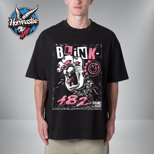 Blink 182 Event Poster At Veterans United Home Loans Amphitheater On September 4 2025 In Virginia Beach Unisex T Shirt