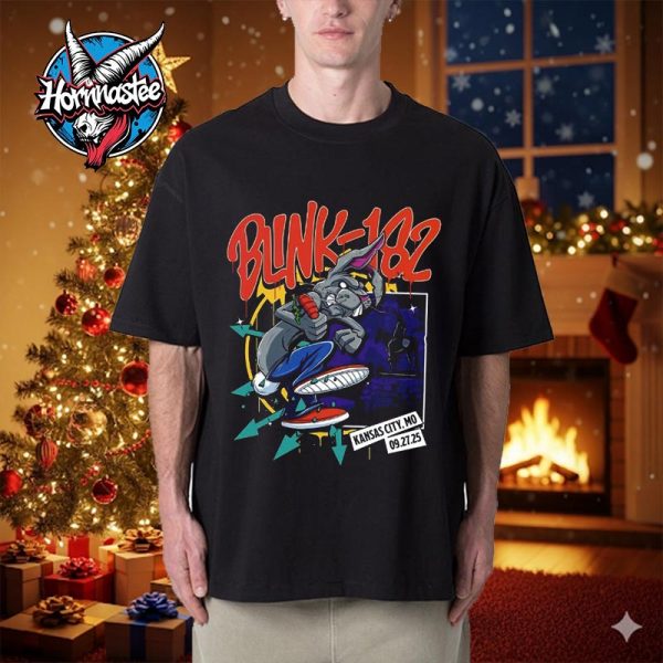 Blink 182 Kansas City Merch Tee Show On September 27 2025 At T Mobile Center In Missouri Missionary Impossible Tour Unisex T Shirt