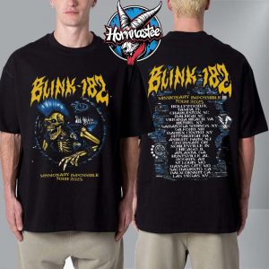 Blink 182 Mission Impossible Tour 2025 Venue Tee Schedule Unisex T Shirt Two Sided
