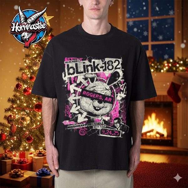 Blink 182 Missionary Impossible 2025 Rogers AR Exclusive Tee At Walmart Arkansas Music Pavilion On September 24 2025 Unisex T Shirt