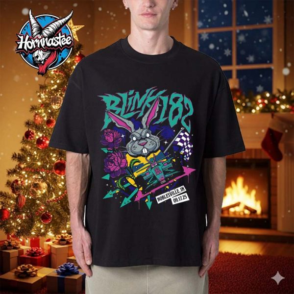 Blink 182 Noblesville Exclusive Tee At Ruoff Music Center On September 17 2025 Noblesville Indiana Unisex T Shirt