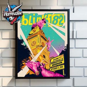 Blink 182 Noblesville Indiana Show On September 17 2025 At Ruoff Music Center Missionary Impossible Tour Poster Home Decor Canvas