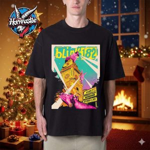 Blink 182 Noblesville Indiana Show On September 17 2025 At Ruoff Music Center Missionary Impossible Tour Unisex T Shirt