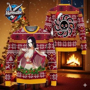 Boa Hancock Anime Xmas Gifts One Piece Ugly Christmas Sweater