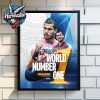 Carlos Alcaraz World No 1 In The PIF ATP Rankings Poster Home Decor Canvas