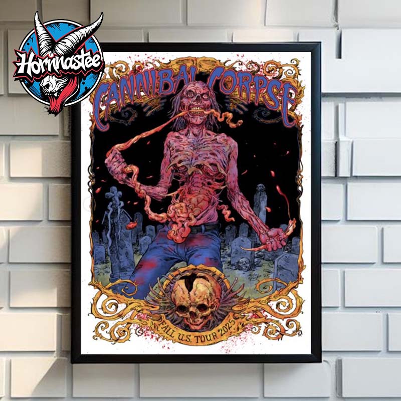 Cannibal Corpse Fall US Tour 2025 Nashville Tennessee On September 15 2025 At Marathon Music Works Poster Home Decor Canvas Cannibal Corpse Fall US Tour 2025 Nashville Tennessee On September 15 2025 At Marathon Music Works Poster Home Decor Canvas