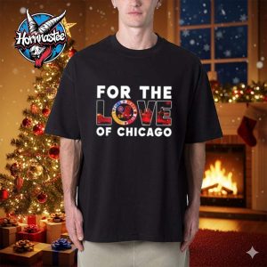 Chicago Bears Cubs Bulls Blackhawks For The Love Of Chicago Unisex T Shirt