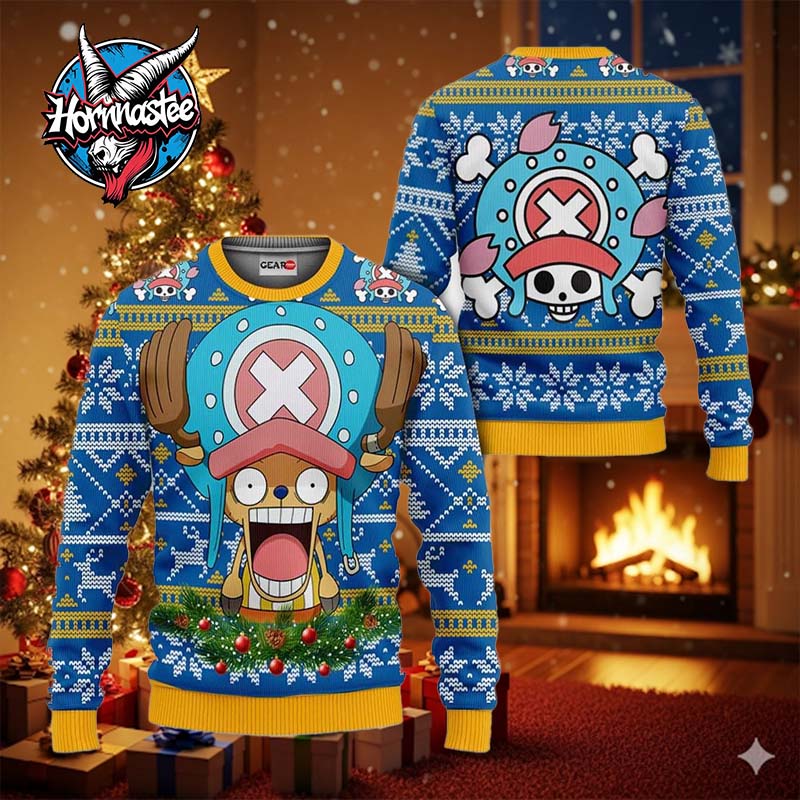 Chopper Anime Xmas Gifts One Piece Ugly Christmas Sweater Chopper Anime Xmas Gifts One Piece Ugly Christmas Sweater